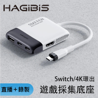 HAGiBiS SWC06 Switch便攜底座NS視訊採集卡(HDMI轉換器+PD供電)