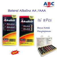 Baterai ALKALINE ABC AA / AAA Isi 8Pcs New Box 1.5V AAA (Kecil)