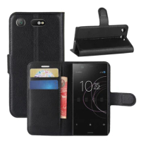 For Sony Xperia XZ1 Compact Case Flip Leather Phone Case For Sony Xperia XZ1 Compact Wallet Leather Stand Cover Filp Cases