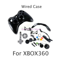 10sets For XBOX360 Wired Controller Full Set of Housing Shell Cover with Buttons Protective Case Replacement Kit