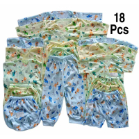 18Pcs Paket Baju Bayi Newborn Motif DK18K