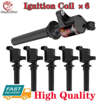 6 Packs Ignition Coil For Ford Escape Taurus Mazda 3.0L V6 2003 2004 2005 2006 2007 2008 High Performance DG500 Ignition Coil