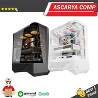 darkFlash DY460 ATX PC Casing [Termasuk 4 Fan ARGB] / Casing PC dengan 4 Fan ARGB PUTIH