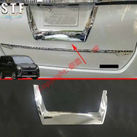 ABS Chrome Rear Trunk Lid Licence Plate Around Trim For Toyota Voxy R80 2018 2019 2020 Car Accessories Stickers