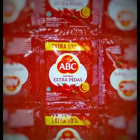 Sambal ABC Extra Pedas 15g [1 RENTENG Isi 10 Sachet] - Cocok Untuk Pecinta Pedas Saus Sambel Renteng
