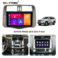 For TOYOTA PRADO 150 2010-2013 2 Din Car Radio Android Multimedia Player GPS Navigation IPS Screen 9 Inch