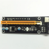 Riser Card USB 3.0 PCI-E Express 1X To 16X Riser Card USB 3.0 Extender Cable 15Pin SATA to 4Pin Power Cable For BTC Miner Mining