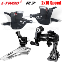 LTWOO R7 2x10 20 Speed Flat Bar Road Bike Trigger Shifter Levers Derailleurs Groupset Compatible Shimano Bicycle Accessories