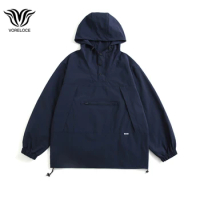 2022 autumn brand new ins big pocket loose hooded men's and women's high street hooded jacket y2k Japanese youth jacket