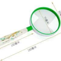 magnifying equipment Magnifying glass handheld elderly reading student reading mobile phone repair portable clear