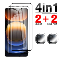 4in1 For vivo iQOO 12 Pro 2023 Full Cover curved Tempered Glass iQOO 12Pro screen protector IQOO12 Camera Lens Protective Glass