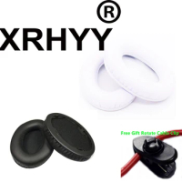 XRHYY Black Replacement Earpad Ear Cushion For Monster Beats by Dr. Dre Studio Headphones - Old Version + Free Rotate Cable Clip