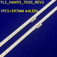 New LED Strip 64leds For YLS_HRN55_7020_REV2 75.P3F12G001 SYV5541 XBR-55X850C KD-55X8500D KD-55X8507C KD-55X8508C KD-55X8509C