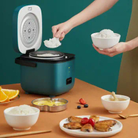 1.2L Travel Rice Cooker Personal Rice Maker Food Steamer Multi-cooker for Grains Oats Stews Hot Cereals