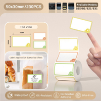 NIIMBOT B21/B1/B3S Cute Sickers Label Paper Name Sticker Books Stationery Waterproof Self Cartoon