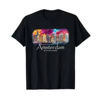 Kaos Tshirt Baju Murah Combed 30S Distro Paint Belanda Amsterdam Holland SOUVENIR oleh oleh SUVENiR
