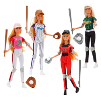 Barbies Doll Clothes baseball uniform suit ceremonial dress For Barbie&amp;1/6 BJD Blythe Doll Clothes Doll Accessories
