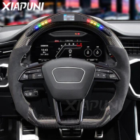 Fit For Audi SQ5 SQ8 Q3 A6 A7 S6 RS5 RS6 Q8 Q7 LED RPM Sport Steering Wheel