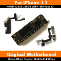 American LL/A Authentic Motherboard For iPhone 11 64g/128g Original Mainboard With Face ID Cleaned iCloud Logic Board ok Plate