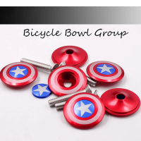28.6mm Aksesori Berbasikal Front Fork Head Tube MTB Road Bike Lima Pointed Star Bike Fork Tube Cap B