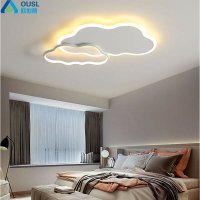 臥室燈新款現代簡約極簡書房護眼家用主臥房間吸頂燈具LED云朵燈「限時特惠」