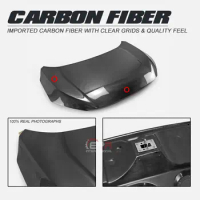 For Honda 16-18 10th Generation Civic FC OE Style Carbon Front Hood Bonnet Trim Bodykits