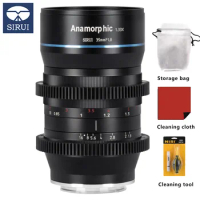 SIRUI 35mm F1.8 1.33x Anamorphic Lens Cinema Lens for M43 Sony E Canon RF EF-M MFT/APS-C Cameras