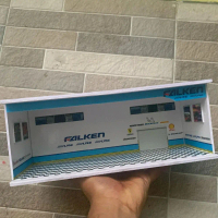 DIORAMA DIECAST HOTWHEELS FALKEN BIRU 1:64