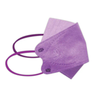 【健康天使】MIT醫用KF94韓版魚型立體口罩 紫色 小臉女適用(10入/包)