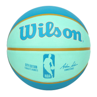 WILSON NBA城市系列-黃蜂-橡膠籃球 7號籃球(訓練 室外 室內「WZ4024204XB7」≡排汗專家≡