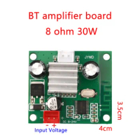 30W+30W Stereo Bluetooth Power Amplifier Board Module DC8-24V Mini Digital Power Amplifier Board Audio Amplifier For DIY Speaker