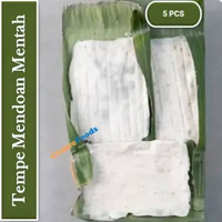 Tempe Mendoan Mentah Segar - Tempe Kedelai Mendoan Mentah Fresh | Isi 5 Pcs [ Harga Per BKS ]