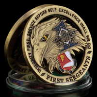United States 940th Wing First Sergeants Souvenir Coin American Veteran Air Force Military Copper Plated Commemorative Coin