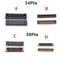 20-50pcs For Samsung Galaxy A11 M11 A115F A115A 30 34 Pin LCD Display Screen Flex FPC Connector USB Charger Charging Plug