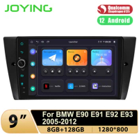 Joying 9 Inch Plug And Play Android 12 Car Radio Stereo Bluetooth Music Player For BMW E90 E91 E92 E93 2005-2012 With Carplay