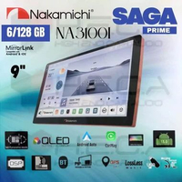 Nakamichi SAGA PRIME 6/128 GB 9" Inch QLED NA-3100I Head Unit CarPlay Android Tape Mobil HU Only