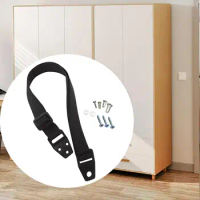 TV Safety Strap Harness Holder Babyproof Anchor TV Wall Anchor Strap for Cabinets Shelves Flat Screen Bookshelf Baby Proofing