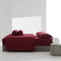 ผ้านวม70x90+ผ้าปู3.5ฟุต3ชิ้น ATTITUDE  BASIC - BURGUNDY