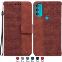 For Motorola Moto G71 5G 6.4 inch Capa for Motorola G51 5G 6.8 inch Case Fashion Magnetic Geometric Textile Wallet Book Cover