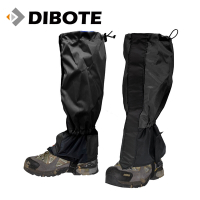 迪伯特DIBOTE 拉鏈式登山防水綁腿 / 腿套 / 雪套 -黑色