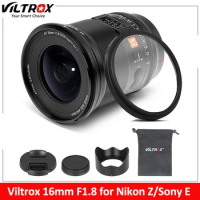 Viltrox 16mm F1.8 Sony E Nikon Z Camera Lens Full Frame Auto Focus STM Wide-Angle Large Aperture Lens With Screen For Sony ZV-E1