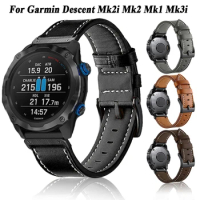Quickfit Leather Strap For Garmin Tactix 7 Pro Delta Descent mk2i mk2 mk1 Smartwatch Band 22/26mm Bracelet Wristband Accessories