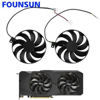 New 90MM PLD09210S12H Cooling Fan For ASUS DUAL RTX 2080 2070 2060 SUPER EVO Graphics Card Cooler Fan T129215SU FDC10H12S9-C