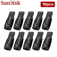 Original SanDisk USB 3.0 Black Flash Drive 128GB 64GB 32GB USB Pendrive Memory Stick Wholesale 10pcs 20pcs 5pc Flash Disk For PC