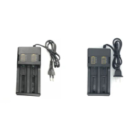 2-Slots Li-Ion Battery Charger 3.7V 18650 16340 14500 Li-Ion Rechargeable Battery Charger 18650 Batt