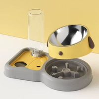貓碗雙碗自動飲水保護頸椎狗狗碗食盆防打翻狗慢食碗狗盆