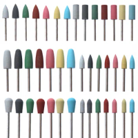 1pc Silicone Nail Drill Bit Mill for Manicure Nails Rubber Machine Accessories Nail Bits Buffer Polisher Grinder