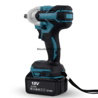 Cordless Electric Wrench 1/2 inch Compatible Makita 18V Battery Screwdriver Power Tools Electric Impact Wrench Brushless