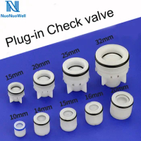 NuoNuoWell 2Pcs Plastic Non-Return Spring Check Valve For Pipe Inner Dia.10-32mm Garden Water One Way Valve Anti Drip