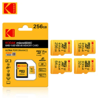 5Pcs Original Kodak U3 micro sd card 64GB 128GB 256GB SDXC/SDHC class 10 Flash Memory Card 32GB micro sd card with SD adapter